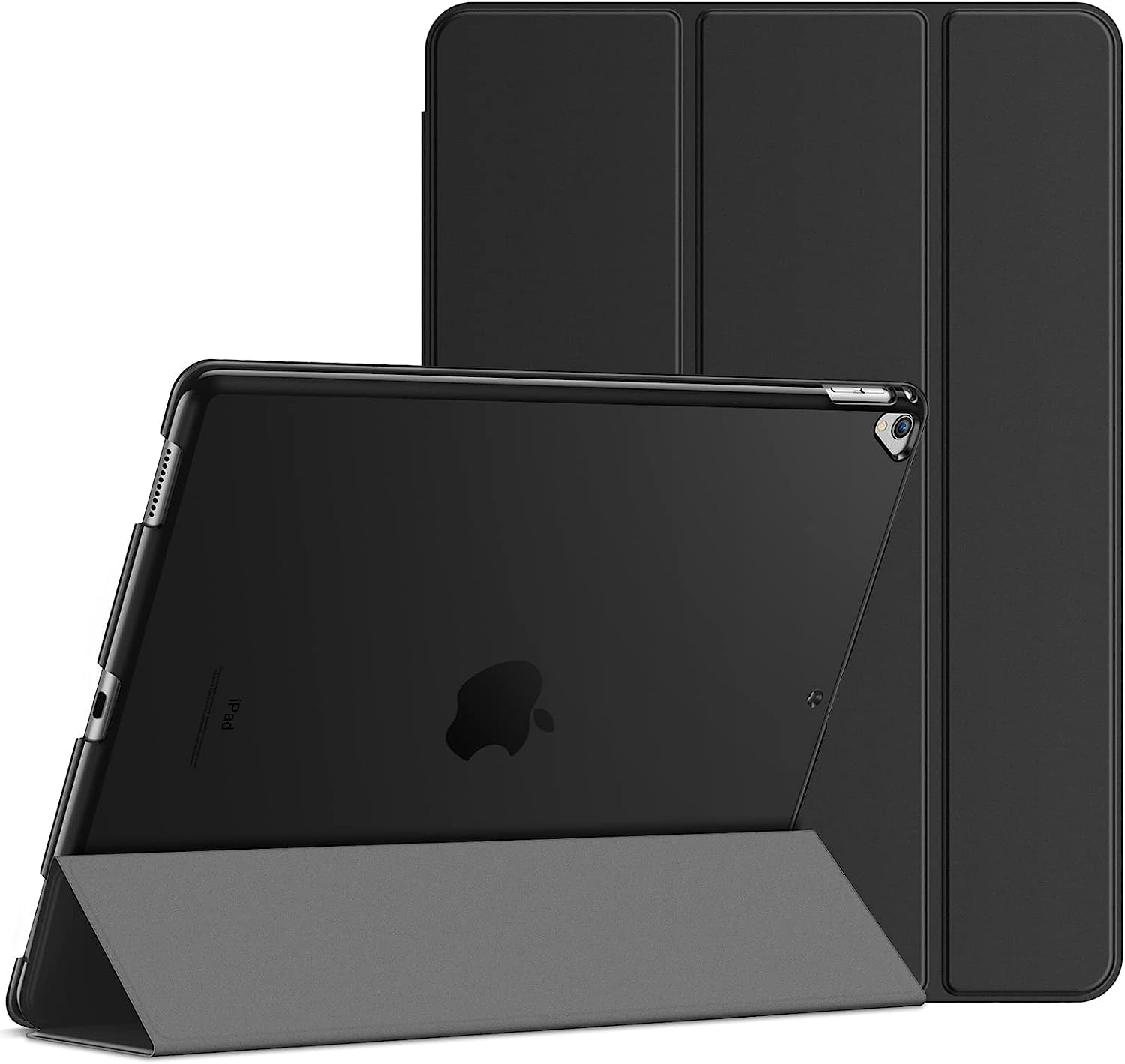 SU Case for iPad Pro 12.9 Case 2nd Generation 2017/1st Generation 2015(Model: A1584 A1652 A1670 A1671 A1821), Ultra Slim Lightweight Stand Smart Case with Translucent Frosted Back Cover