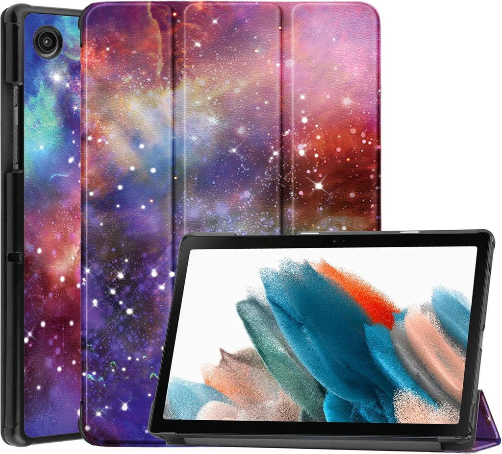 Galaxy Tab A8 10.5-inch Case, Slim Protective Cover with Auto Sleep/Wake, Hard PC Back Shell, PU Leather Exterior