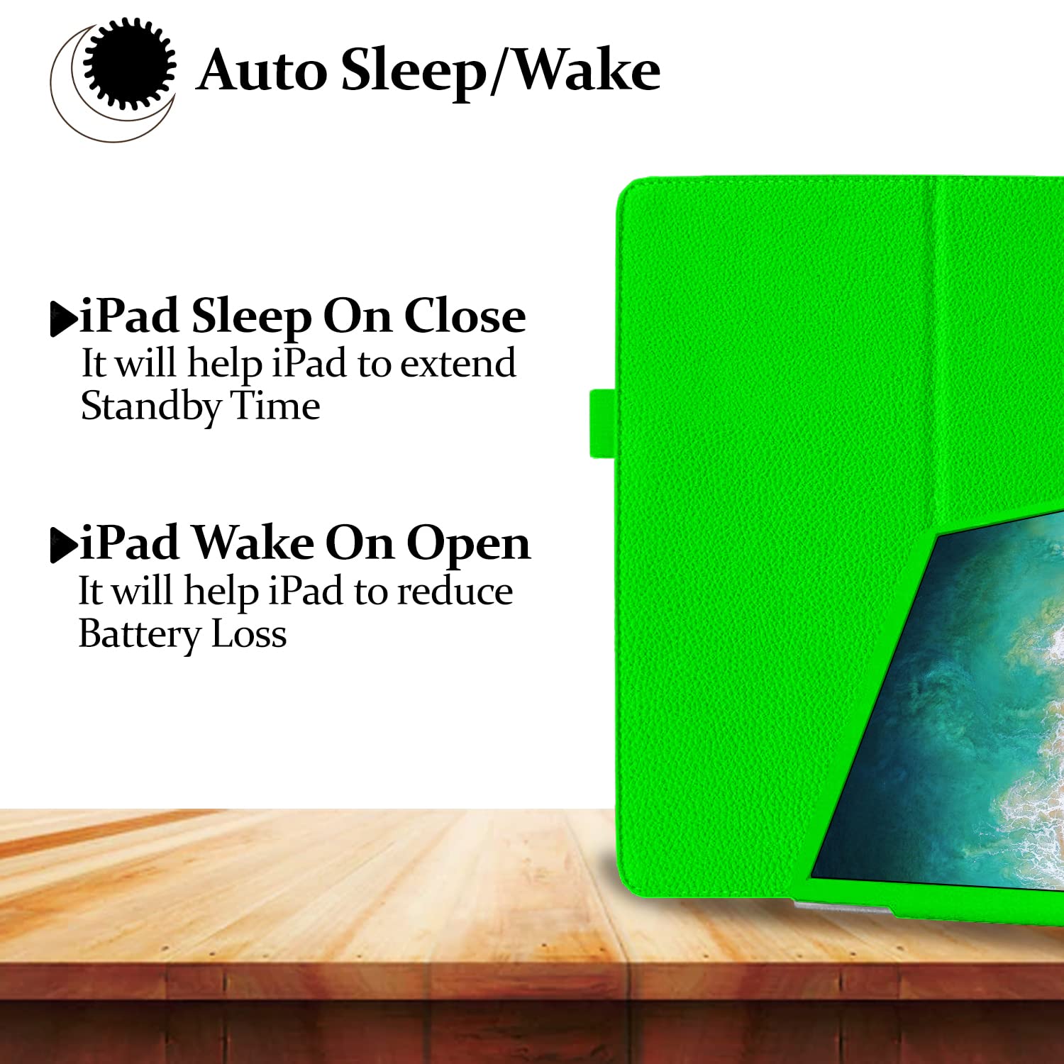 DV Flip Stand Case for iPad 10.2-inch 9th/8th/7th Generation, Premium PU Leather Cover with Pencil Holder and Magnetic Closure, Shockproof Folio Stand Case, Supports Auto Sleep/Wake