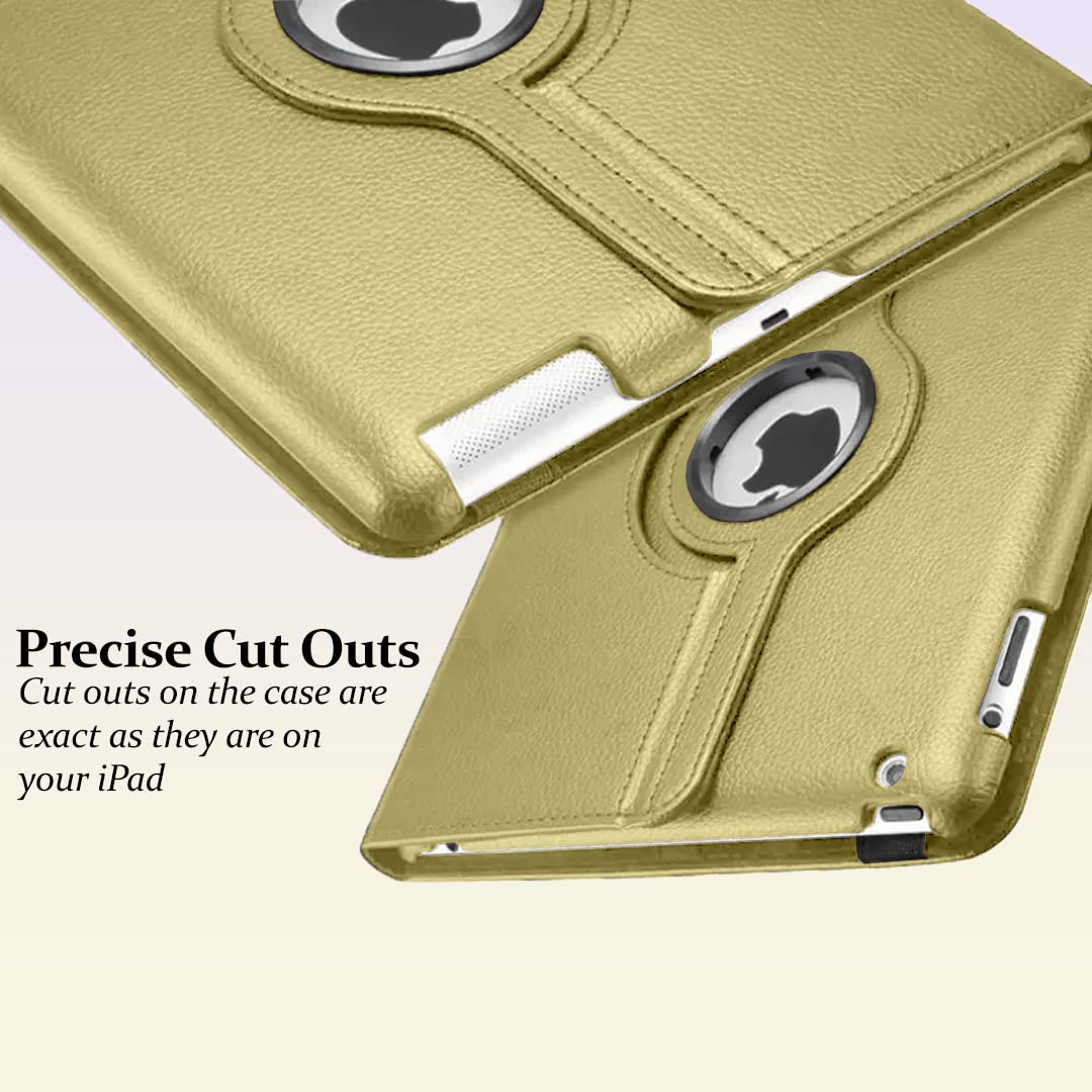 DV Case for iPad Mini 2 (A1489, A1490, A1491), iPad Mini 3 (A1599, A1600), 360 Degree Rotating Smart Stand Case, PU Leather, Slim and Lightweight Cover