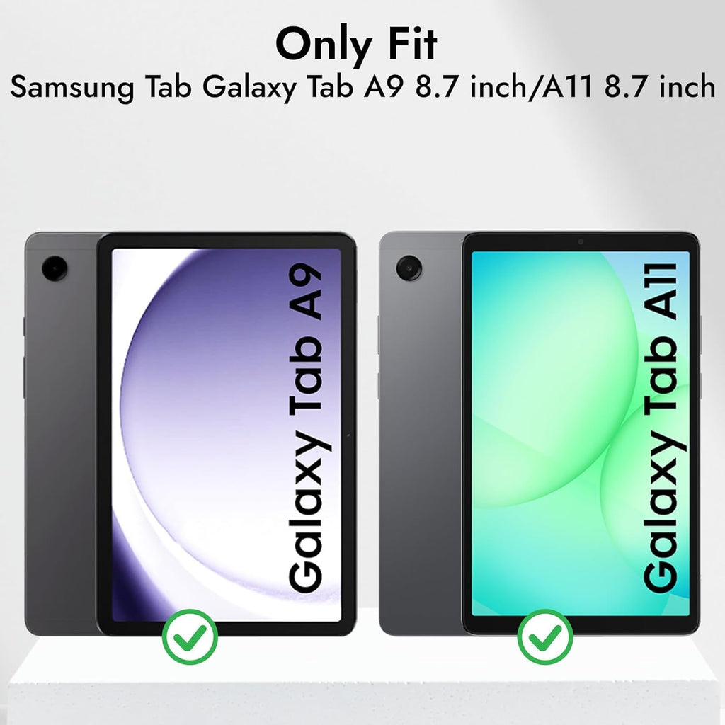 Kids Protective Case for Samsung Galaxy Tab A11 / A9 8.7 Inch Shockproof EVA Foam Handle Stand Cover for Galaxy Tab A11 (2025) / A9 (2023) SM-X130/X110