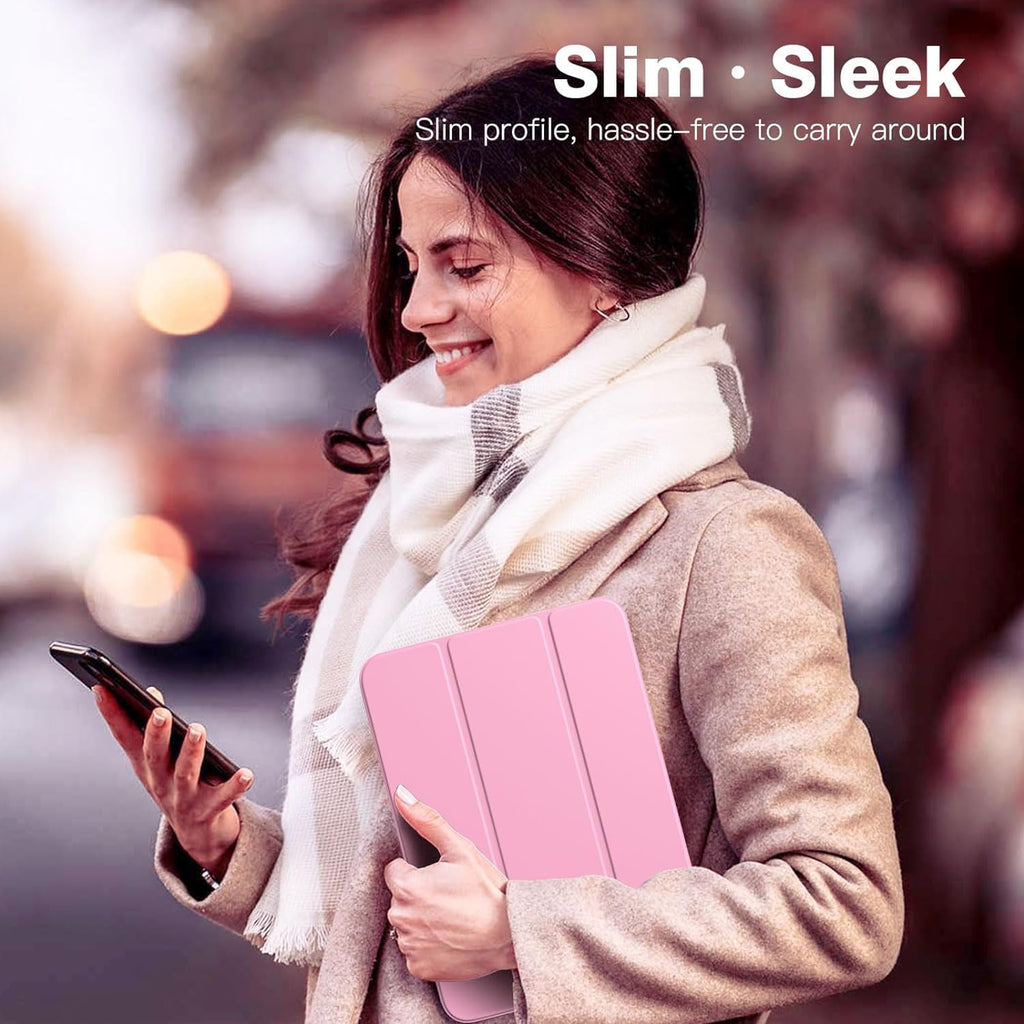 SU for A16 2025 11th / 10th Generation (2025/2022,11 inch/10.9 Inch), Slim Stand Hard PC Translucent Back Shell Smart Cover Case, Support Touch ID, Auto Wake/Sleep