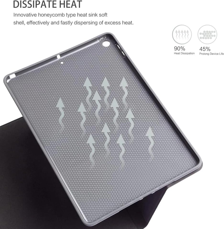 Case for iPad 11-inch (A16) 2025 and 10.9-inch 10th Gen 2022, Multi-Angle Stand Cover with Pencil Holder, Auto Sleep/Wake