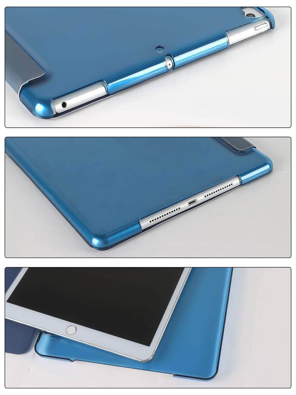 SU for A16 2025 11th / 10th Generation (2025/2022,11 inch/10.9 Inch), Slim Stand Hard PC Translucent Back Shell Smart Cover Case, Support Touch ID, Auto Wake/Sleep