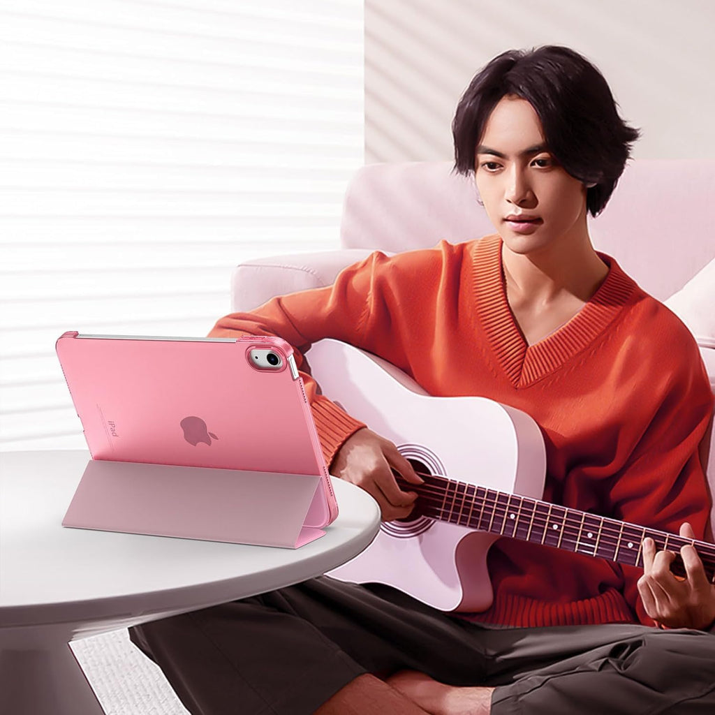 SU for A16 2025 11th / 10th Generation (2025/2022,11 inch/10.9 Inch), Slim Stand Hard PC Translucent Back Shell Smart Cover Case, Support Touch ID, Auto Wake/Sleep