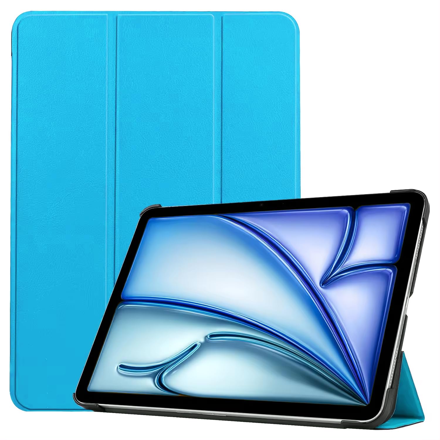 Smart Case for iPad Air 11 Inch (M2) 2024, Magnetic Cover, Slim Trifold Stand Case for iPad Air 11/10.9 inch 2022/2020