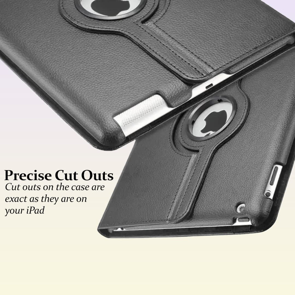 DV Case for iPad Mini 2 (A1489, A1490, A1491), iPad Mini 3 (A1599, A1600), 360 Degree Rotating Smart Stand Case, PU Leather, Slim and Lightweight Cover