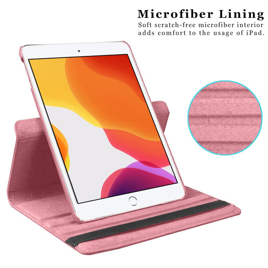 DV 360 Degree PU Leather Rotating Stand Swivel Case for iPad Mini 5 (A2126 / A2124 / A2133 / A2125), iPad Mini 4 (A1538 / A1550), Folio Cover, Hardback and Shockproof