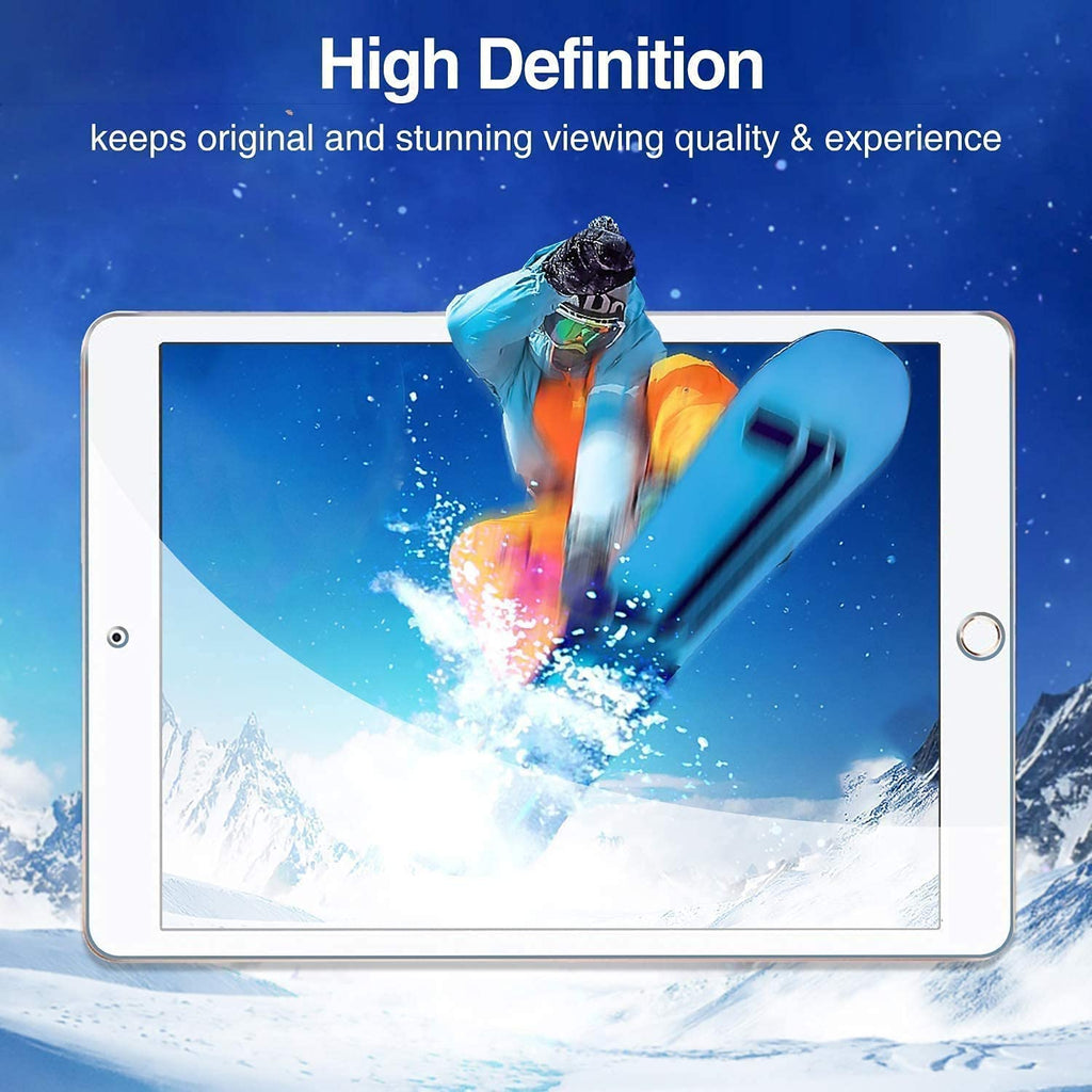 DV 2 Pack iPad 10.2" 2021 2020 2019 GLASS Screen Protector, Tempered Glass Screen Protector [9H Hardness] [Crystal Clarity] [Scratch-Resistant] [No-Bubble] for iPad 10.2" 9th 8th 7th Generation