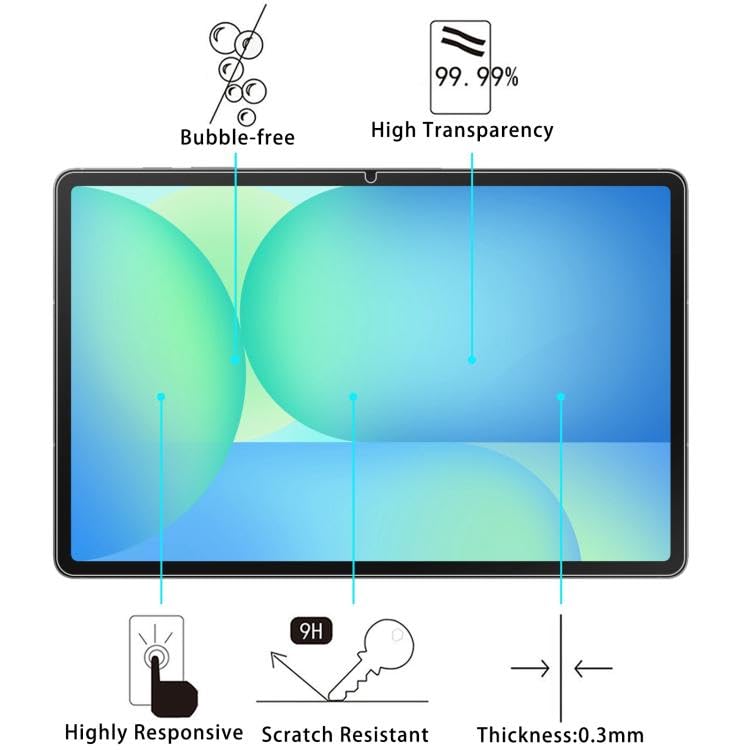 selling united 2PCS For Samsung Galaxy S10 FE+ 13.1 inch Tempered Glass Screen Protector On for Galaxy Tab S10 FE+ Anti Scratch HD Film, 9H Hardness, HD Clear, Bubble-Free Installation