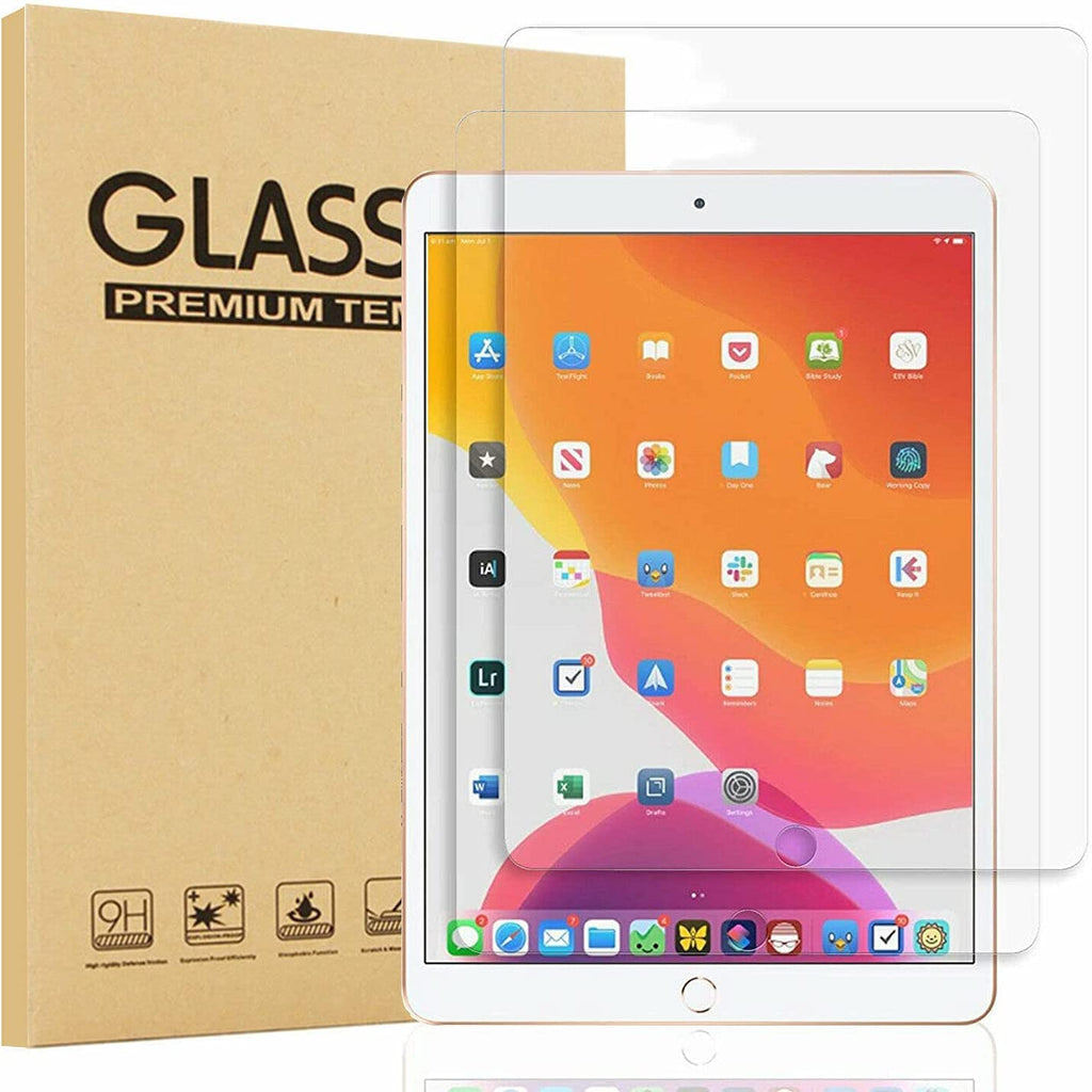 DV 2 Pack iPad 10.2" 2021 2020 2019 GLASS Screen Protector, Tempered Glass Screen Protector [9H Hardness] [Crystal Clarity] [Scratch-Resistant] [No-Bubble] for iPad 10.2" 9th 8th 7th Generation