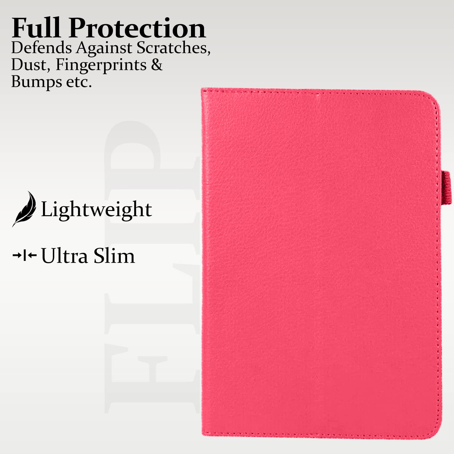 DV Flip Stand Case for iPad 10.2-inch 9th/8th/7th Generation, Premium PU Leather Cover with Pencil Holder and Magnetic Closure, Shockproof Folio Stand Case, Supports Auto Sleep/Wake