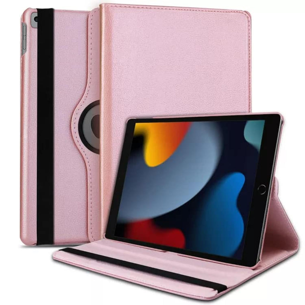 For iPad 10.2 Case 9th/8th/7th Generation (2021/2020/2019) 360 Leather Wallet Rotating Durable Protective Cover with Auto Wake/Sleep