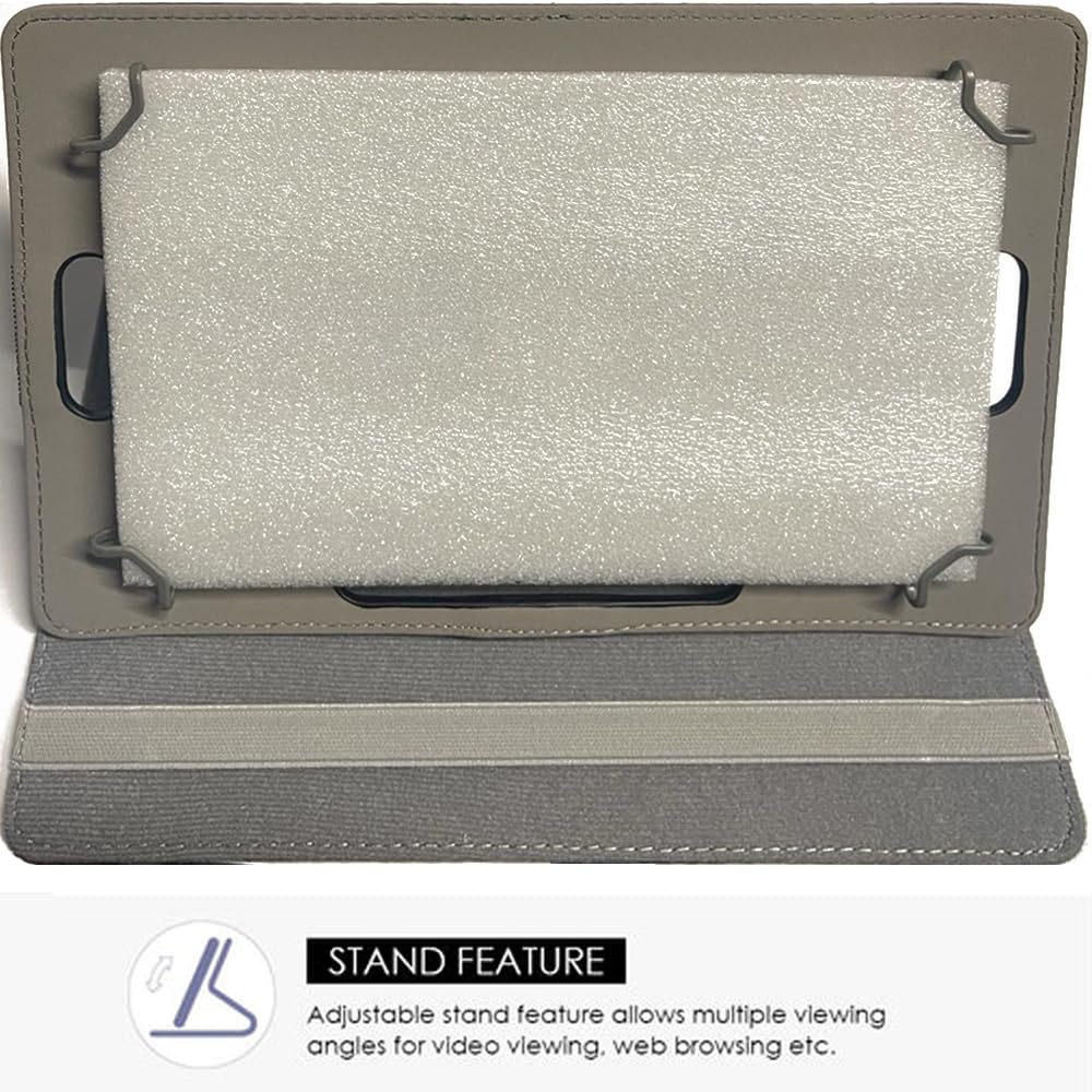 SU 10 inch Tablet Case - Universal Stand Case Folio Cover Magic Leather 360° Rotating Case Fits for ALL 10 Inch & 10.1in Inch Tablets + Stylus Pen