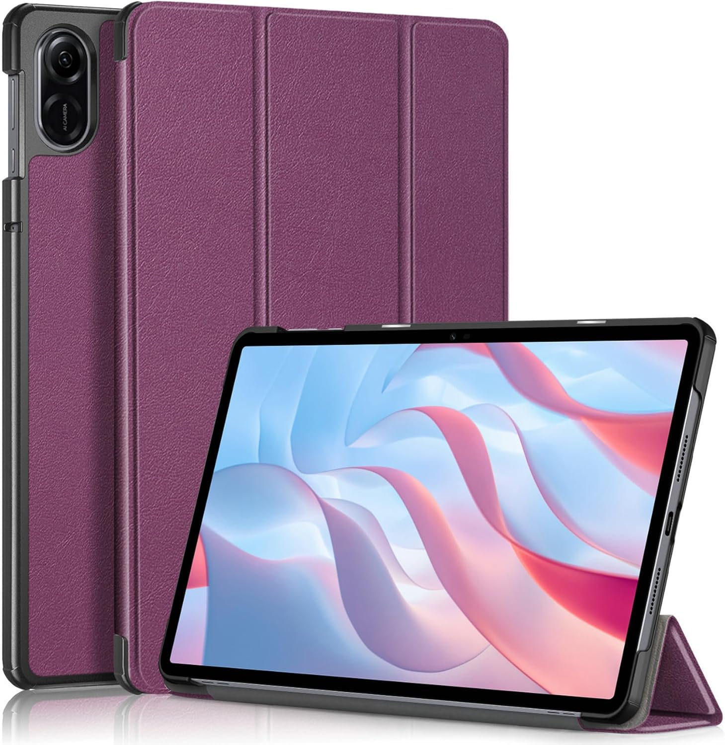 Smart Case for Huawei Honor Pad X9/X8 Pro, Protective Flip Stand Cover, Magnetic Tri-fold Design, 11.5 inch Tablet Case