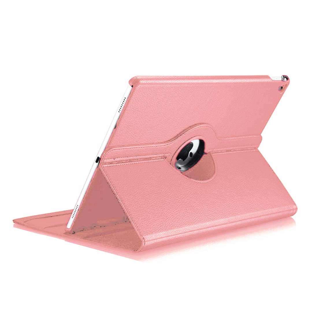 DV Rotating Case Fits iPad Pro 12.9 inch 1st Generation (A1652, A1584) and 2nd Gen (A1671, A1670, A1821), 360 Degree Rotating Smart Stand Folio Cover (2015-2017)