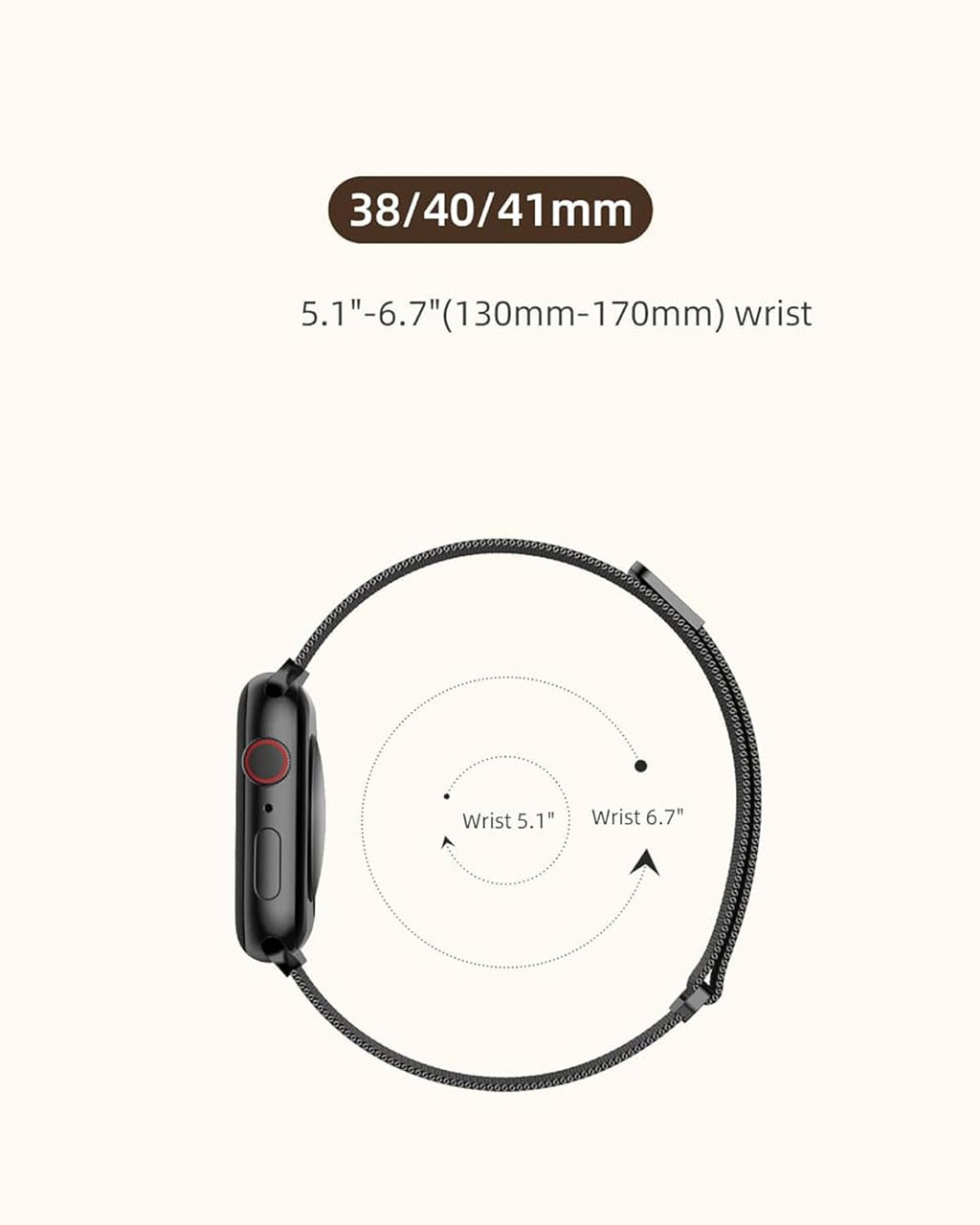 DV Milanese Strap Compatible with Apple Watch Straps 41mm 40mm 38mm Women Men, Dual Magnetic Adjustable Band for iWatch Series 8 7 6 5 4 3 2 1 SE, Fashion Metal Strap for Smart iWatch