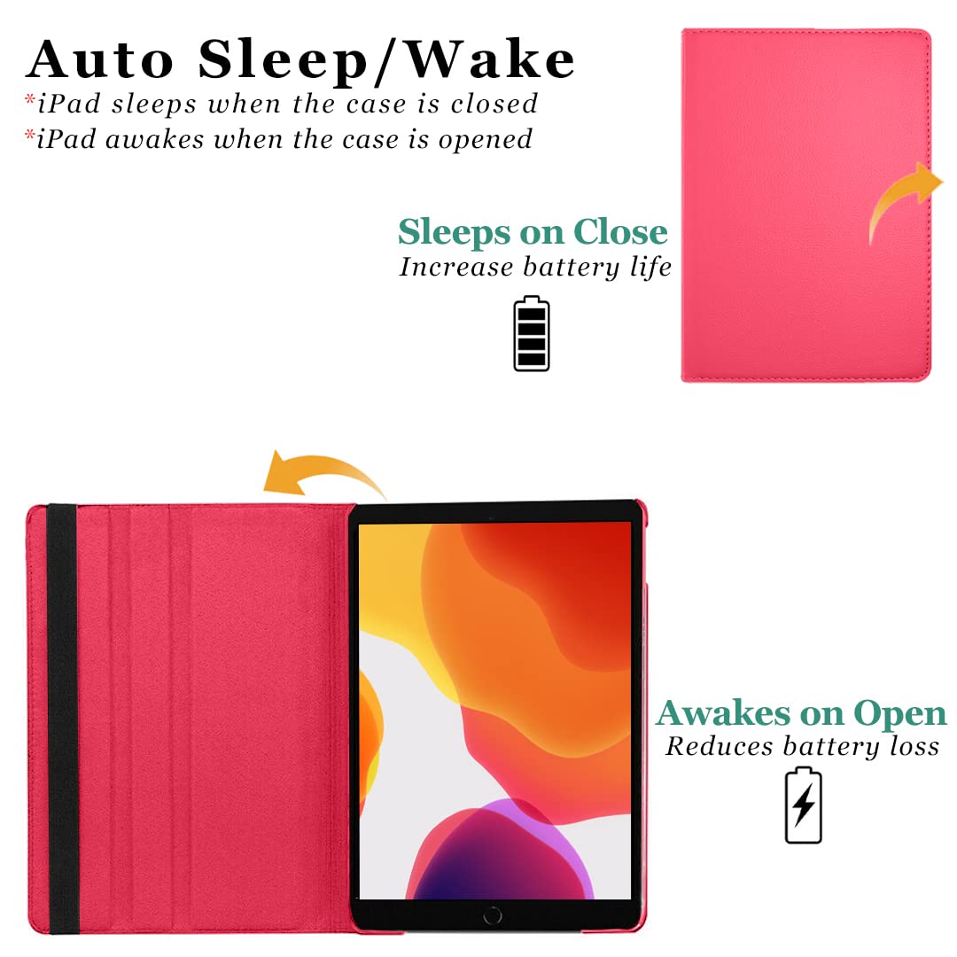 DV 360 Degree PU Leather Rotating Stand Swivel Case for iPad Mini 5 (A2126 / A2124 / A2133 / A2125), iPad Mini 4 (A1538 / A1550), Folio Cover, Hardback and Shockproof