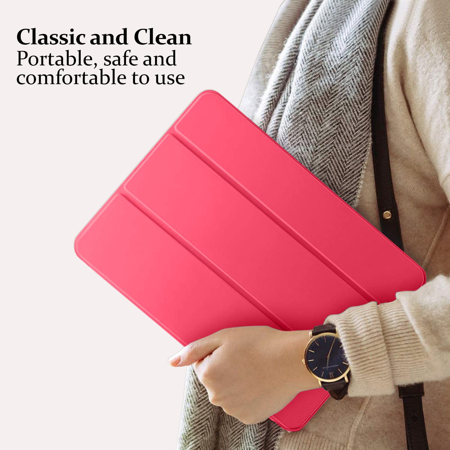 For Apple iPad 10.2 inch 9th/ 8th/ 7th Generation, Smart Magnetic Stand Case, Leather Cover with Magnetic Closure, Anti-Scratch and Lightweight Case (2021/2020/2019)