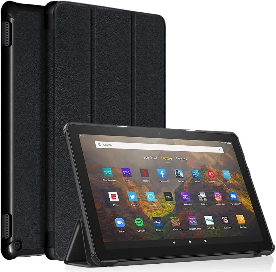 New Kindle Fire HD 8 Inch Tablet Case & 8 Inch Plus Tablet Case (12th/10th Gen 2024/2022/2020Release) -Trifold Stand Cover with Auto Wake/Sleep