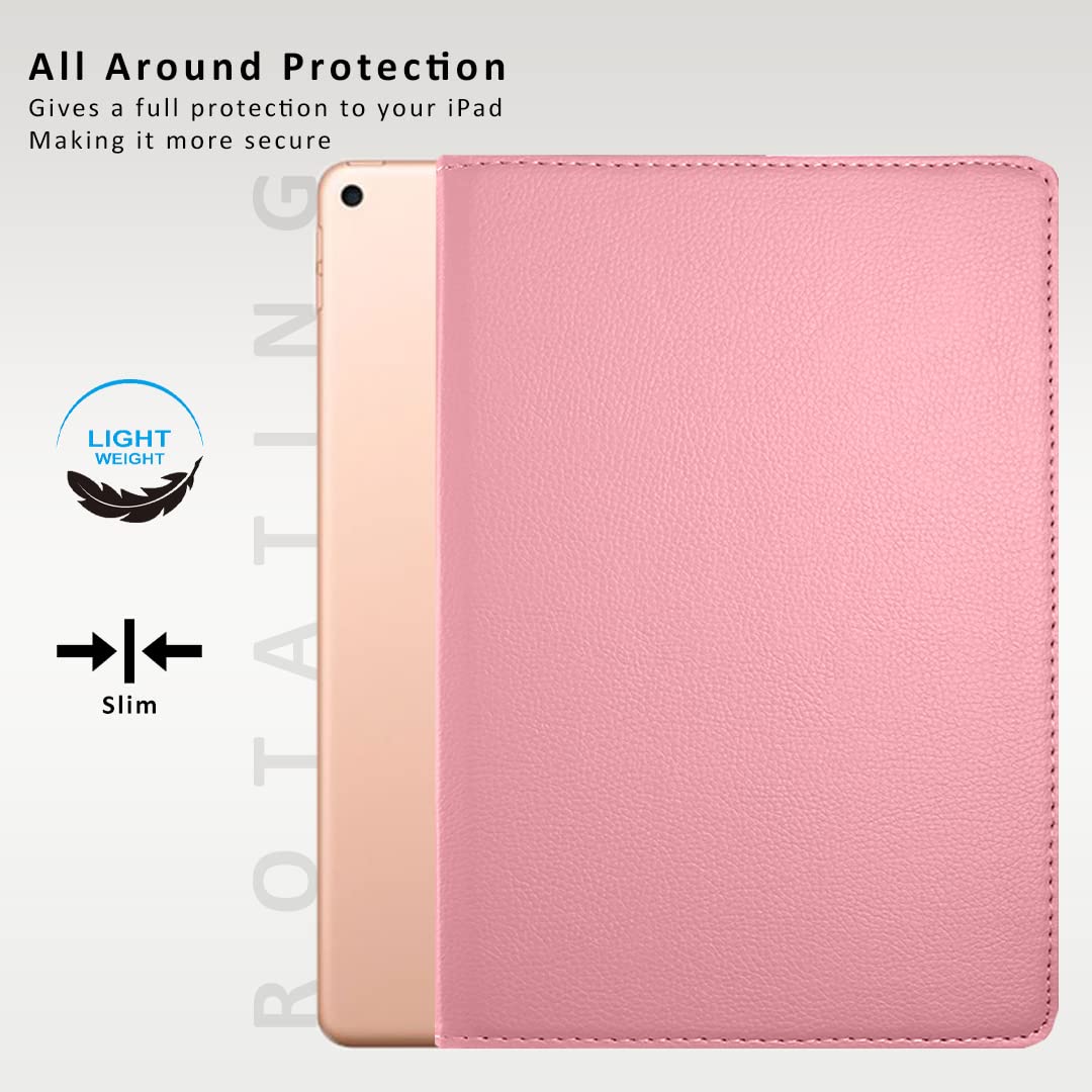 DV 360 Degree PU Leather Rotating Stand Swivel Case for iPad Mini 5 (A2126 / A2124 / A2133 / A2125), iPad Mini 4 (A1538 / A1550), Folio Cover, Hardback and Shockproof
