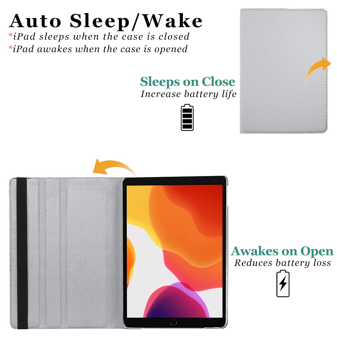 DV 360 Degree PU Leather Rotating Stand Swivel Case for iPad Mini 5 (A2126 / A2124 / A2133 / A2125), iPad Mini 4 (A1538 / A1550), Folio Cover, Hardback and Shockproof