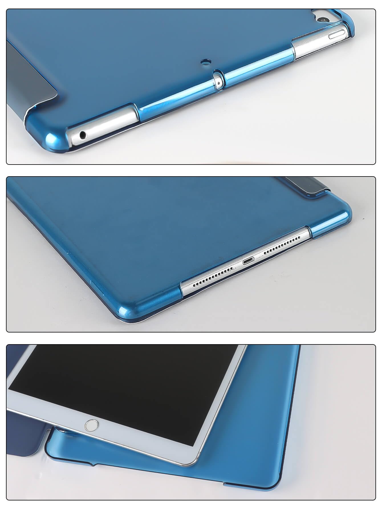 SU for A16 2025 11th / 10th Generation (2025/2022,11 inch/10.9 Inch), Slim Stand Hard PC Translucent Back Shell Smart Cover Case, Support Touch ID, Auto Wake/Sleep