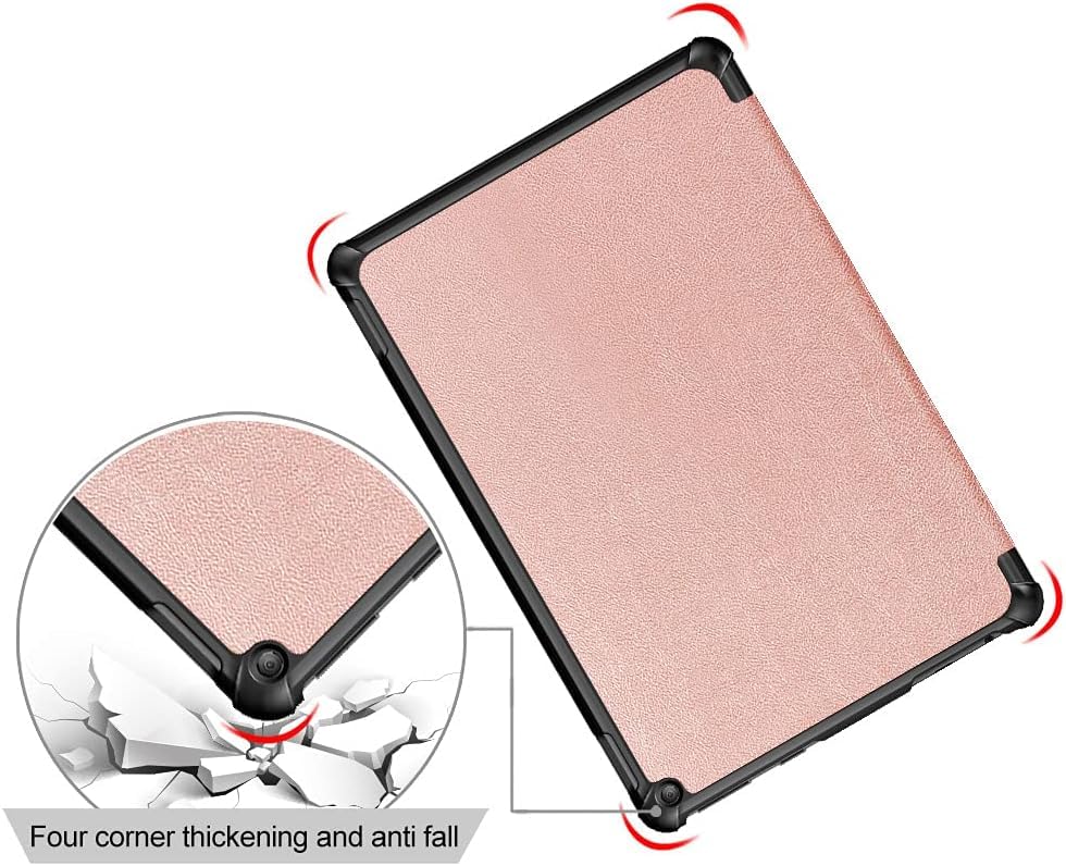Hard Back Case for Amazon Fire HD 10 & 10 Plus Tablet, 25.4 cm, 13th/11th Generation 2023/2021, Tri-Fold Stand Cover with Auto Wake/Sleep