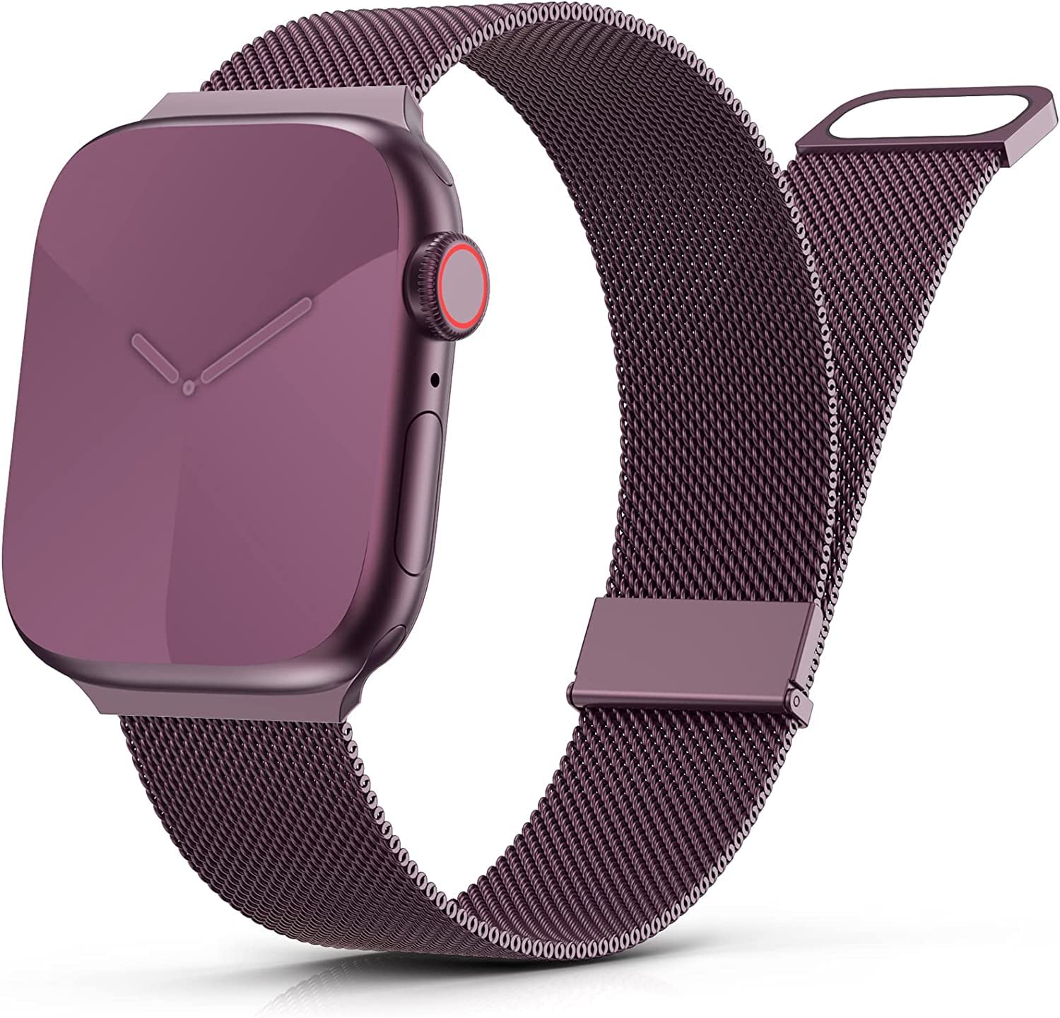 DV Milanese Strap Compatible with Apple Watch Straps 41mm 40mm 38mm Women Men, Dual Magnetic Adjustable Band for iWatch Series 8 7 6 5 4 3 2 1 SE, Fashion Metal Strap for Smart iWatch