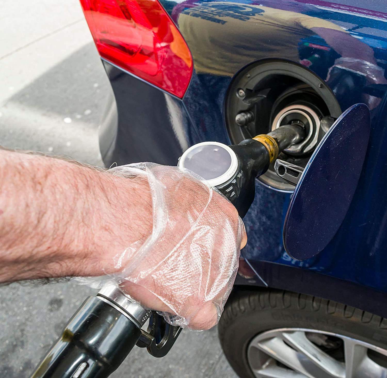 DV 100 Pack Disposable Gloves, Clear Polythene, Latex and Powder Free, Cleaning and Food Preparation Gloves for Kitchen, Ideal as Catering, DIY and Hair Dye Gloves