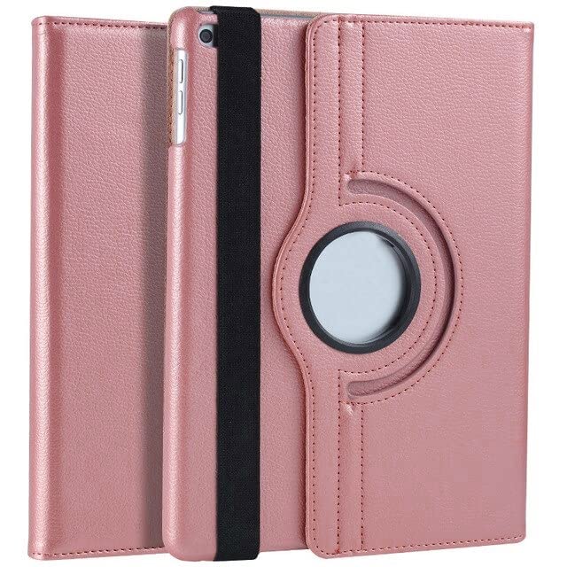 (DV) iPad 9.7inch 360° Rotating Case Cover For Apple iPad 9.7" Air1/ Air 2 & 5th Gen 2017-6th Gen 2018 Smart PU Leather Cover Auto Wake/Sleep