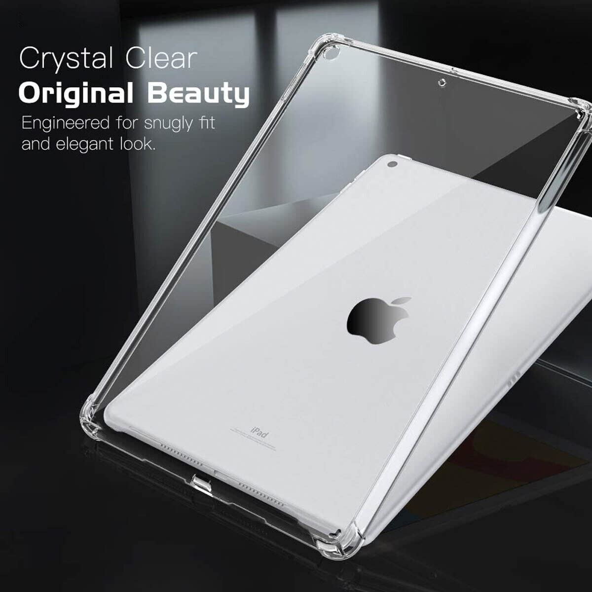 (DV) iPad 2ND 3RD 4TH Generation Bumper Gel Case Soft TPU Transparent Clear Back Cover Shockproof Drop Protection Ultra Slim Scratch Resistant Case Cover For iPad 2 3 4