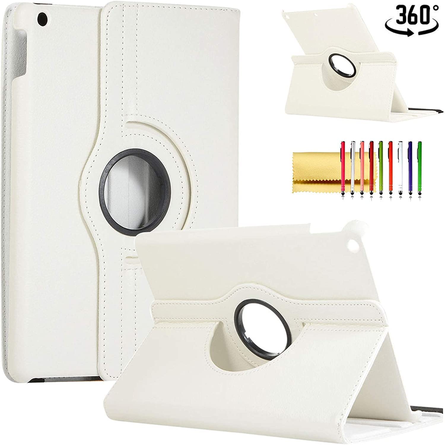 DV Rotating Case for iPad Pro 12.9 (2nd Gen) 2017 / iPad Pro 12.9 (1st Gen) 2015-360 Degree Rotating Stand Case with Smart Protective Cover Auto Sleep/Wake