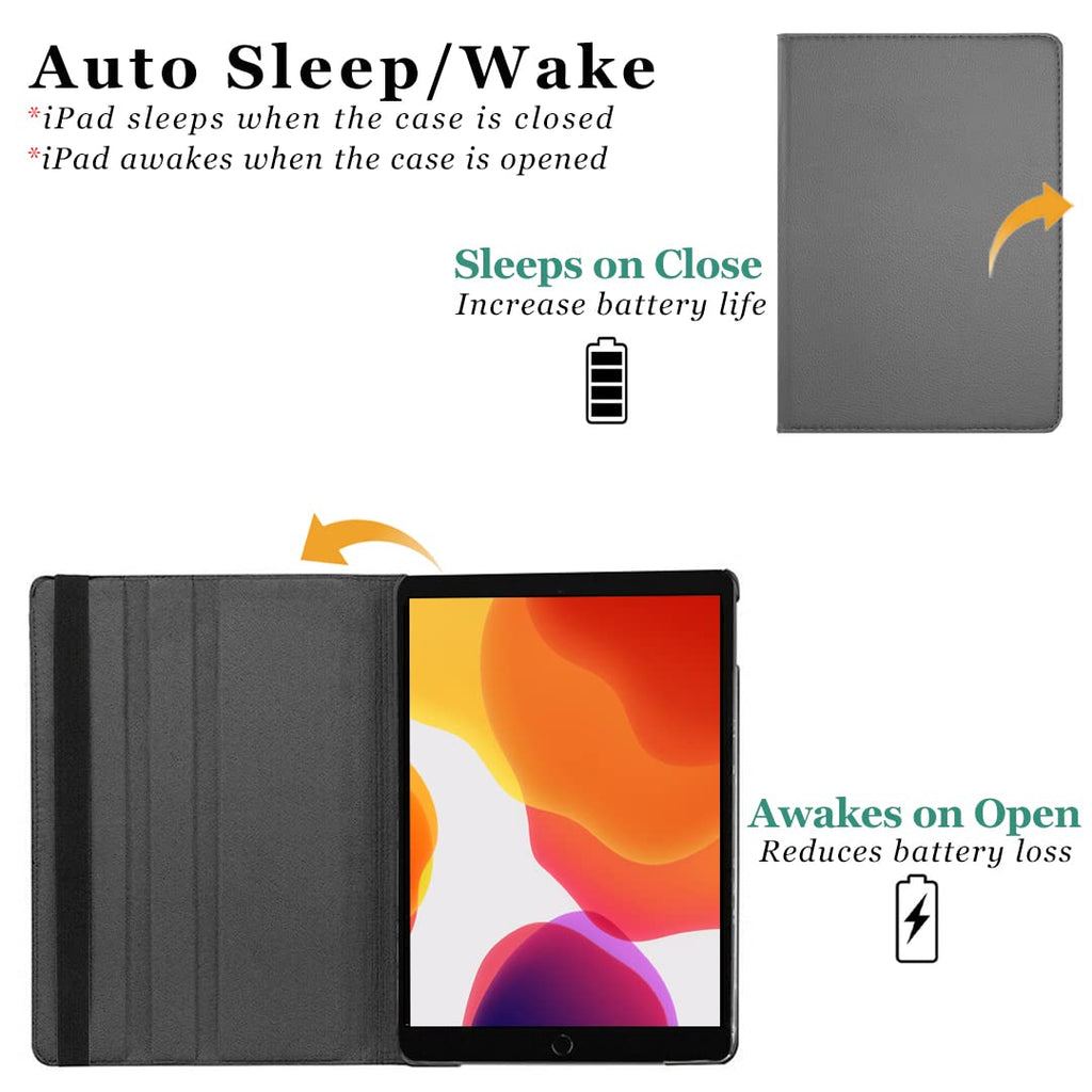DV 360 Degree PU Leather Rotating Stand Swivel Case for iPad Mini 5 (A2126 / A2124 / A2133 / A2125), iPad Mini 4 (A1538 / A1550), Folio Cover, Hardback and Shockproof