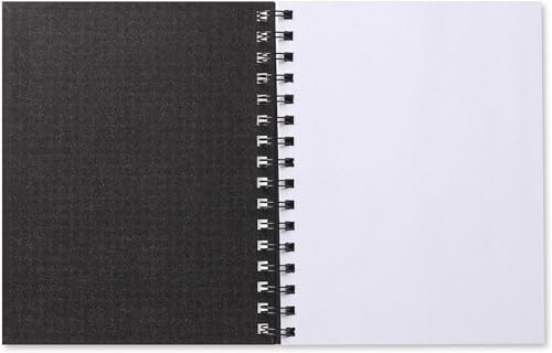 SU Hardback Sketchbook - A5 Spiral-Bound with 80 Pages - Acid-Free Textured Sheets for Drawing and Sketching - Art Supplies for Adults & Kids - for Use with Pencils, Pastels, & Markers