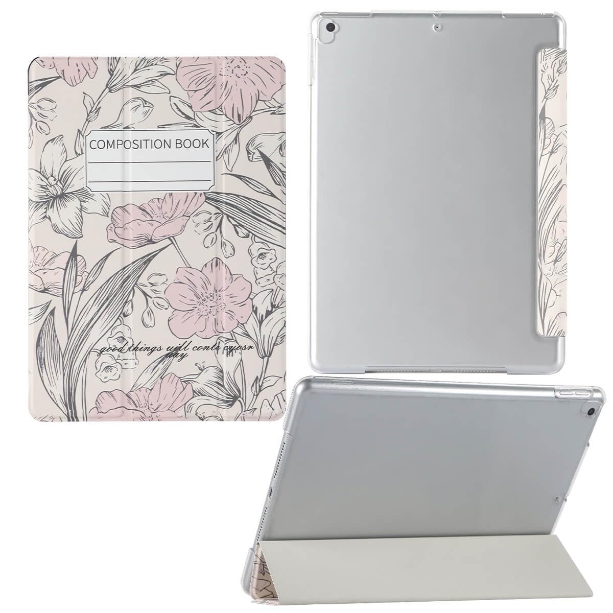 iPad 10.2 Case - Slim Hard Back Smart Cover for iPad 9th/8th/7th Generation