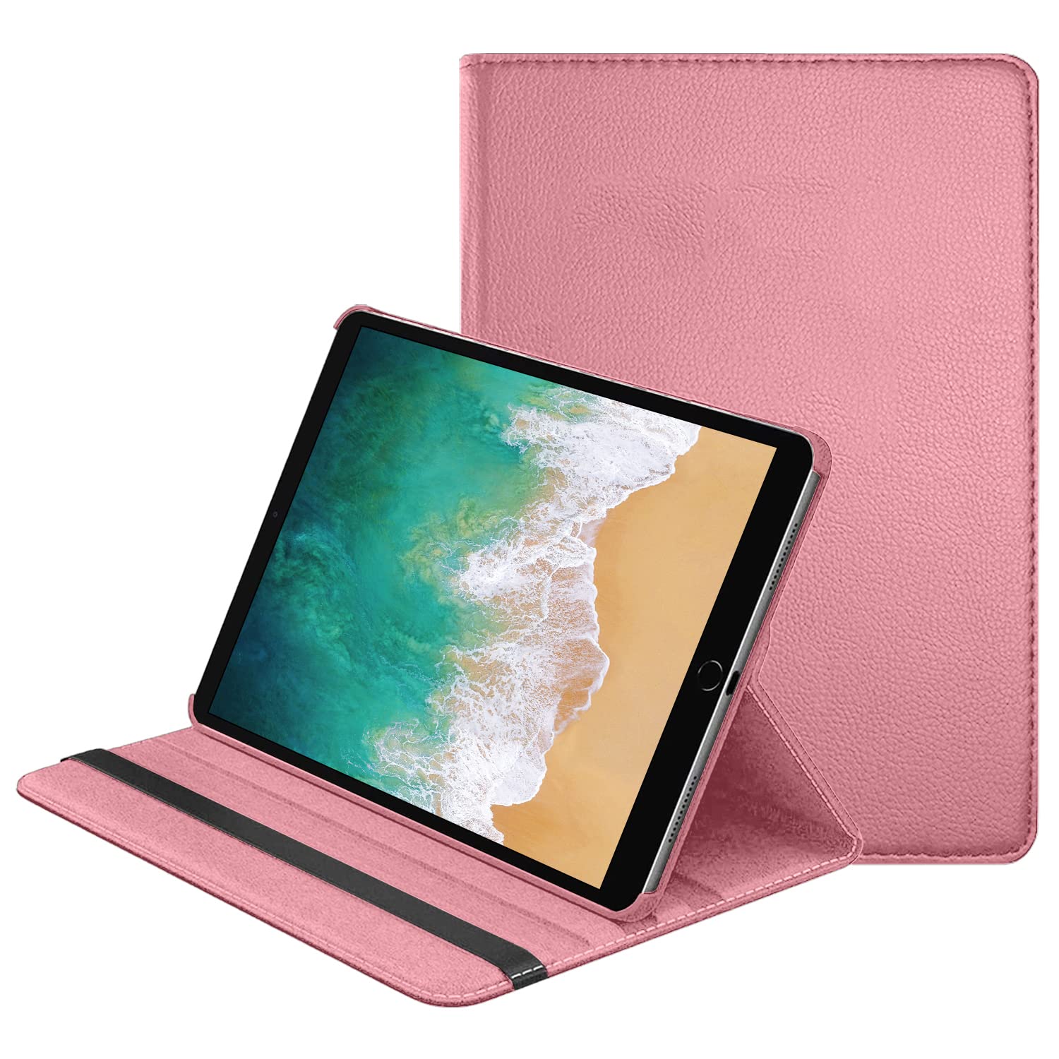 DV Case for iPad Mini 2 (A1489, A1490, A1491), iPad Mini 3 (A1599, A1600), 360 Degree Rotating Smart Stand Case, PU Leather, Slim and Lightweight Cover