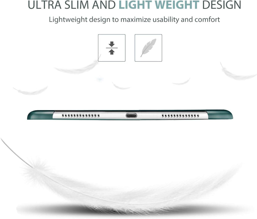 DV iPad 9.7 Inch 2017/2018 Smart Case Cover, Ultra Slim Lightweight Stand Case Shell with Translucent Back for Apple iPad 9.7 (Air, Air 2 2017, 2018) Auto Sleep&Wake