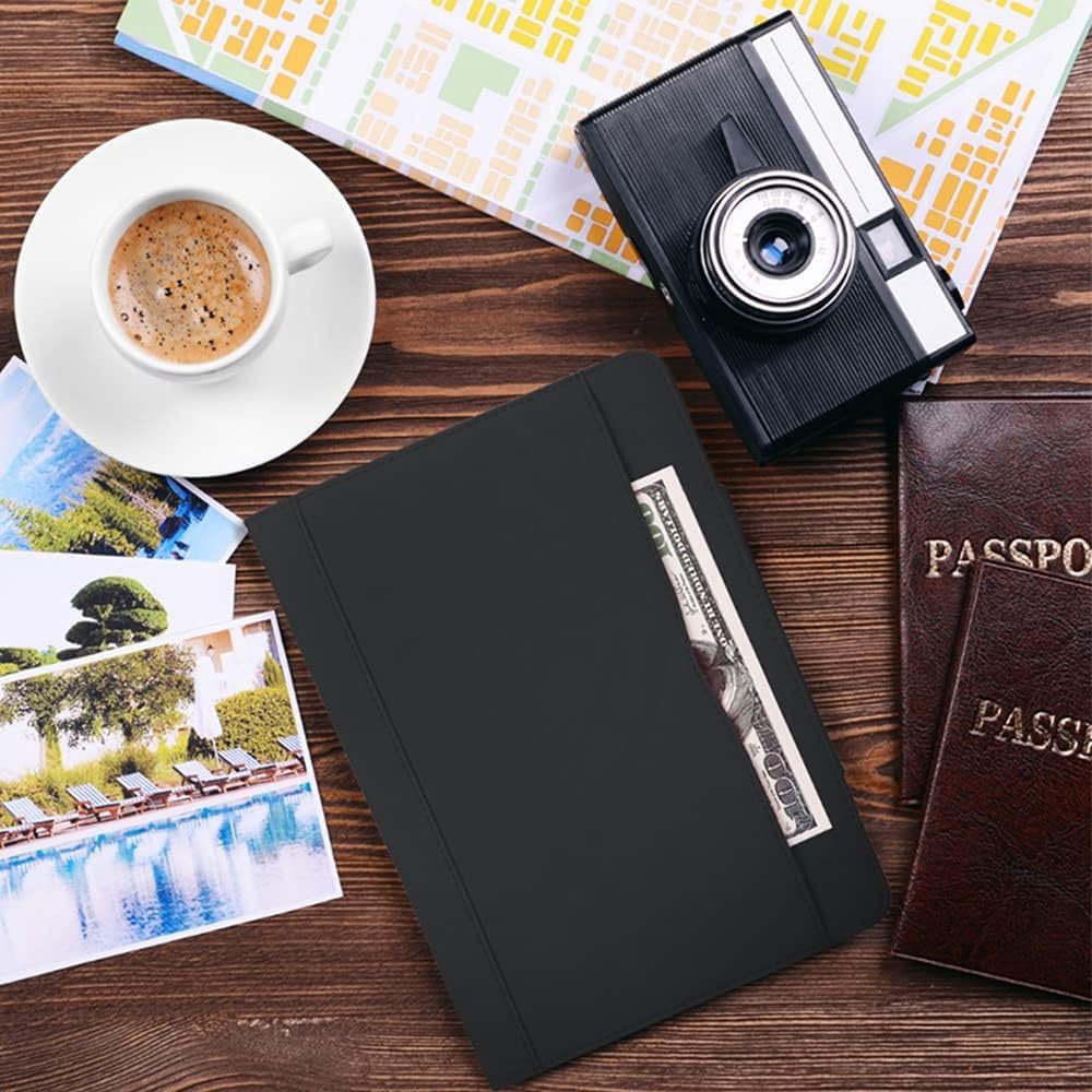 Leather Case For iPad A16 2025 11th / 10th Generation (2025/2022,11 inch/10.9 Inch) Premium Blue/Tan Leather, Magnetic Flip Stand Cover Auto Wake/Sleep