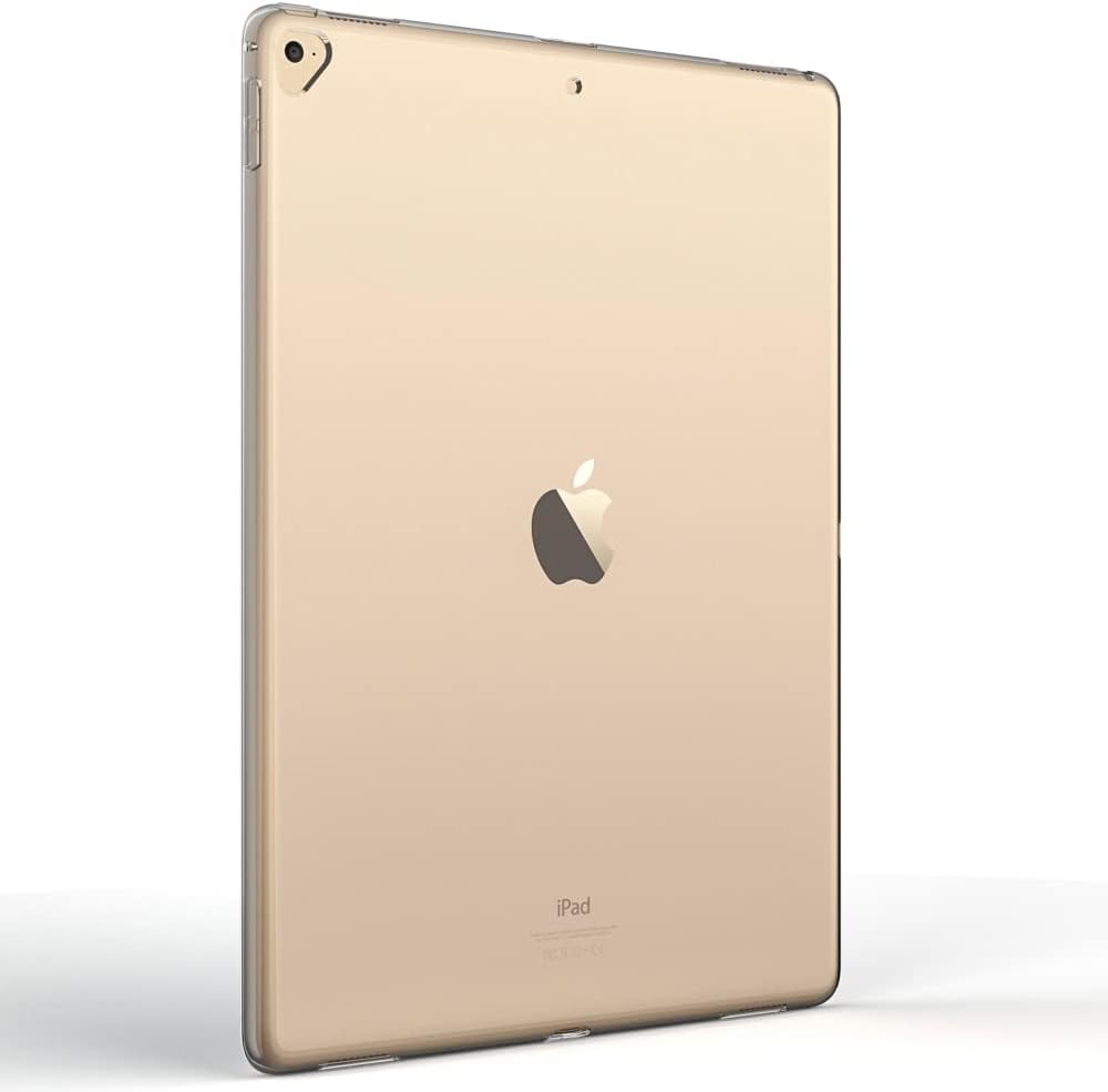 Clear Silicone Case for 2015/2017 iPad Pro 12.9 inches, Transparent, Flexible, Soft TPU Cover