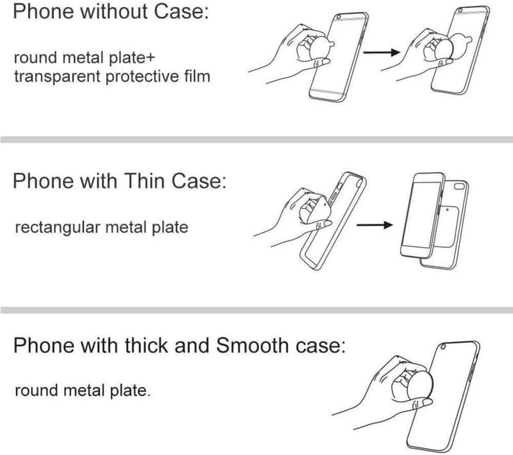 DIGITAL VANGUARD DISCOVERING POSSIBILITIES Magnetic Car Phone Holder Universal Magnet Mount Mobile Cell Phone Stand