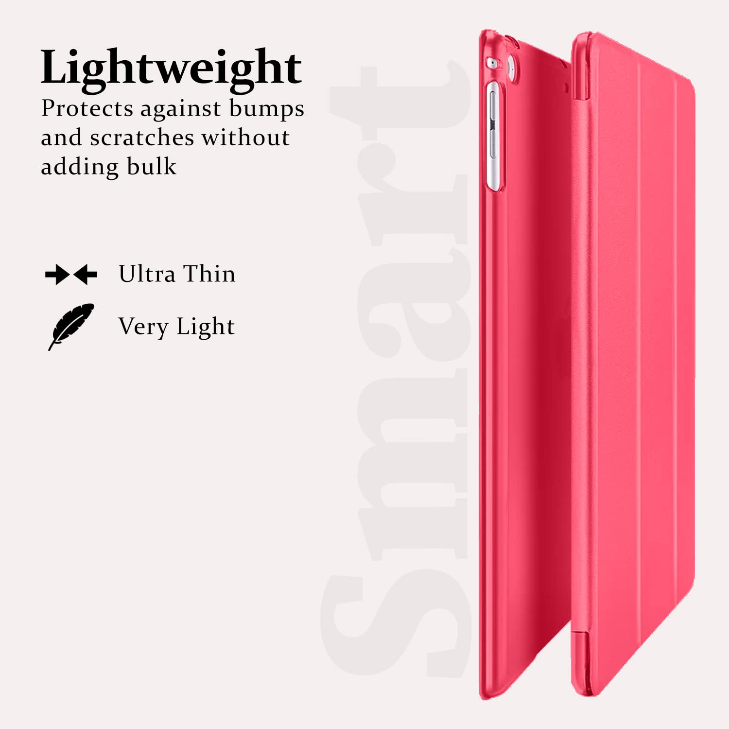 For Apple iPad 10.2 inch 9th/ 8th/ 7th Generation, Smart Magnetic Stand Case, Leather Cover with Magnetic Closure, Anti-Scratch and Lightweight Case (2021/2020/2019)