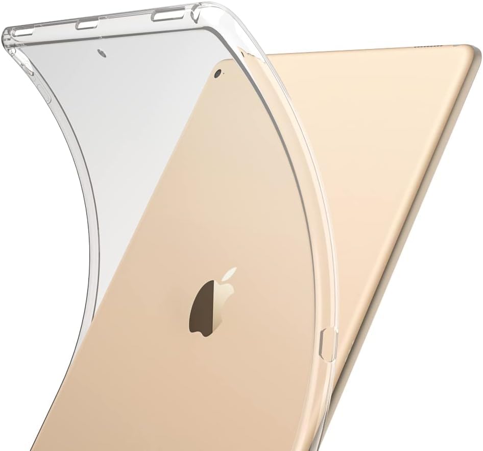 Clear Silicone Case for 2015/2017 iPad Pro 12.9 inches, Transparent, Flexible, Soft TPU Cover