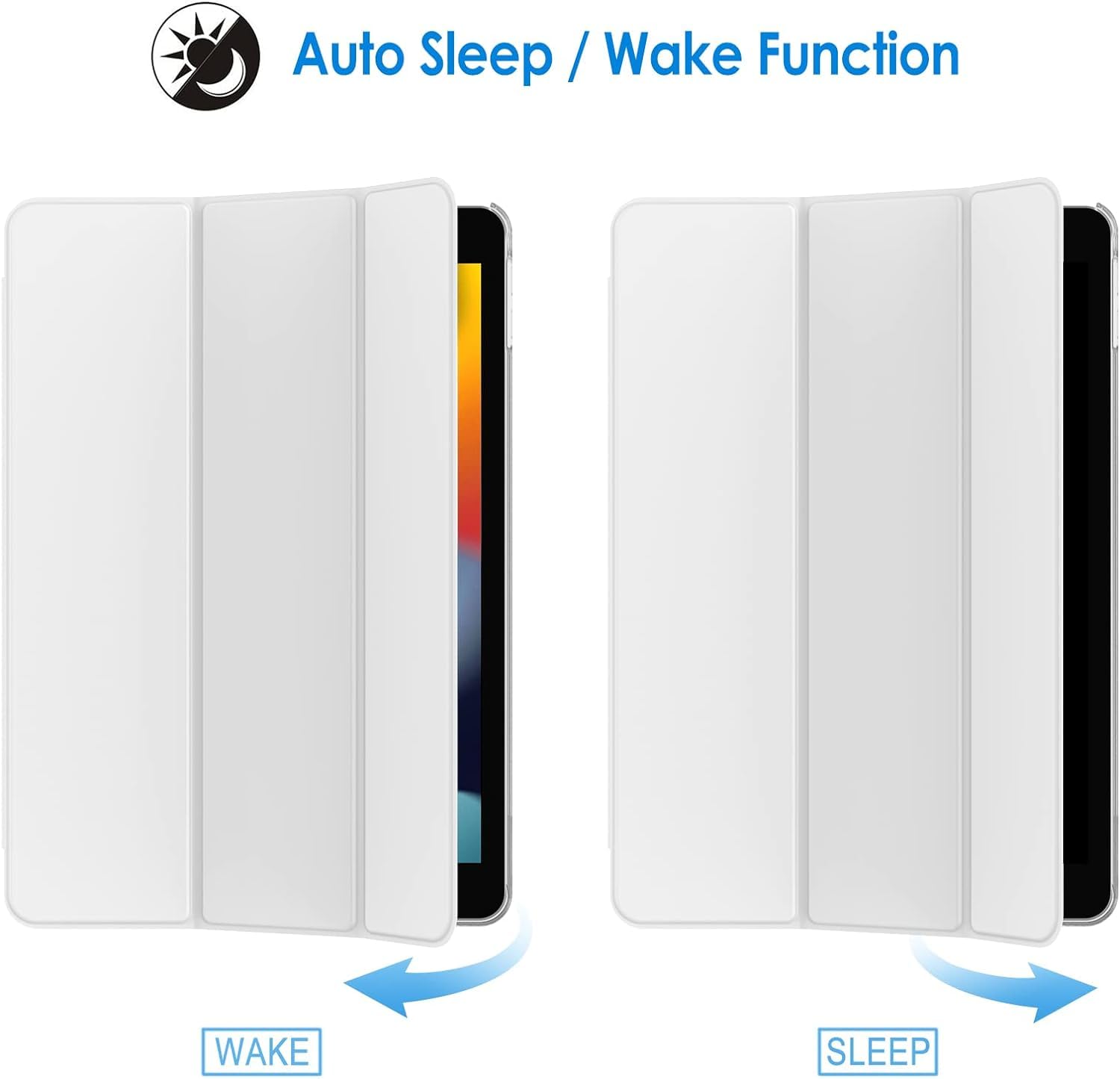 For Apple iPad 10.2 inch 9th/ 8th/ 7th Generation, Smart Magnetic Stand Case, Leather Cover with Magnetic Closure, Anti-Scratch and Lightweight Case (2021/2020/2019)