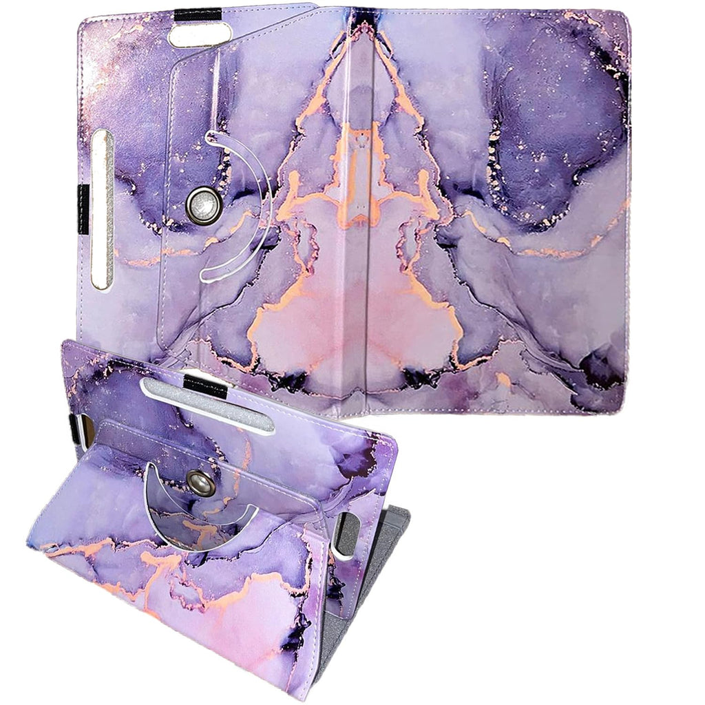 SU 10 inch Tablet Case - Universal Stand Case Folio Cover Magic Leather 360° Rotating Case Fits for ALL 10 Inch & 10.1in Inch Tablets + Stylus Pen