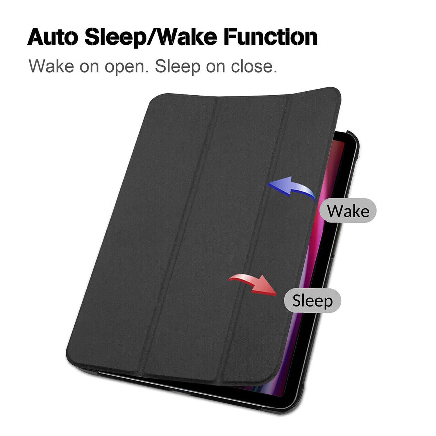 Samsung Galaxy Tab S10 Plus/S9 FE Plus/S9 Plus 12.4-inch Case, Hard Back Smart Cover with Auto Wake/Sleep, Multi-Angle Stand, S Pen Holder