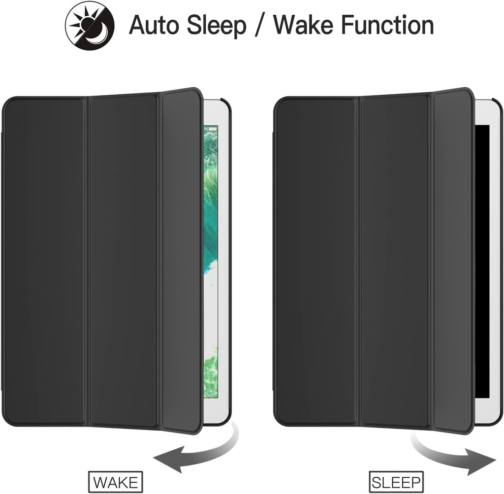 DV Case for iPad Air 3 (10.5-Inch 2019, 3rd Generation) and iPad Pro 10.5, DV Slim Tablet Cover with Soft TPU Back, Auto Wake/Sleep (Black)