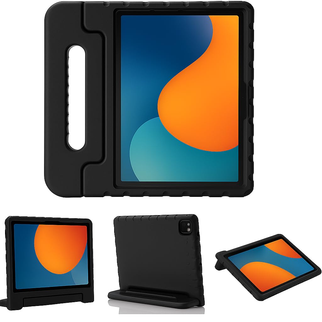 Kids Protective EVA Foam Case for iPad A16 11th Generation 2025 //10th Generation 2022, Pink Shock-Absorbing Cover with Stand, Compatible with 10.9 inch -11 inch iPad