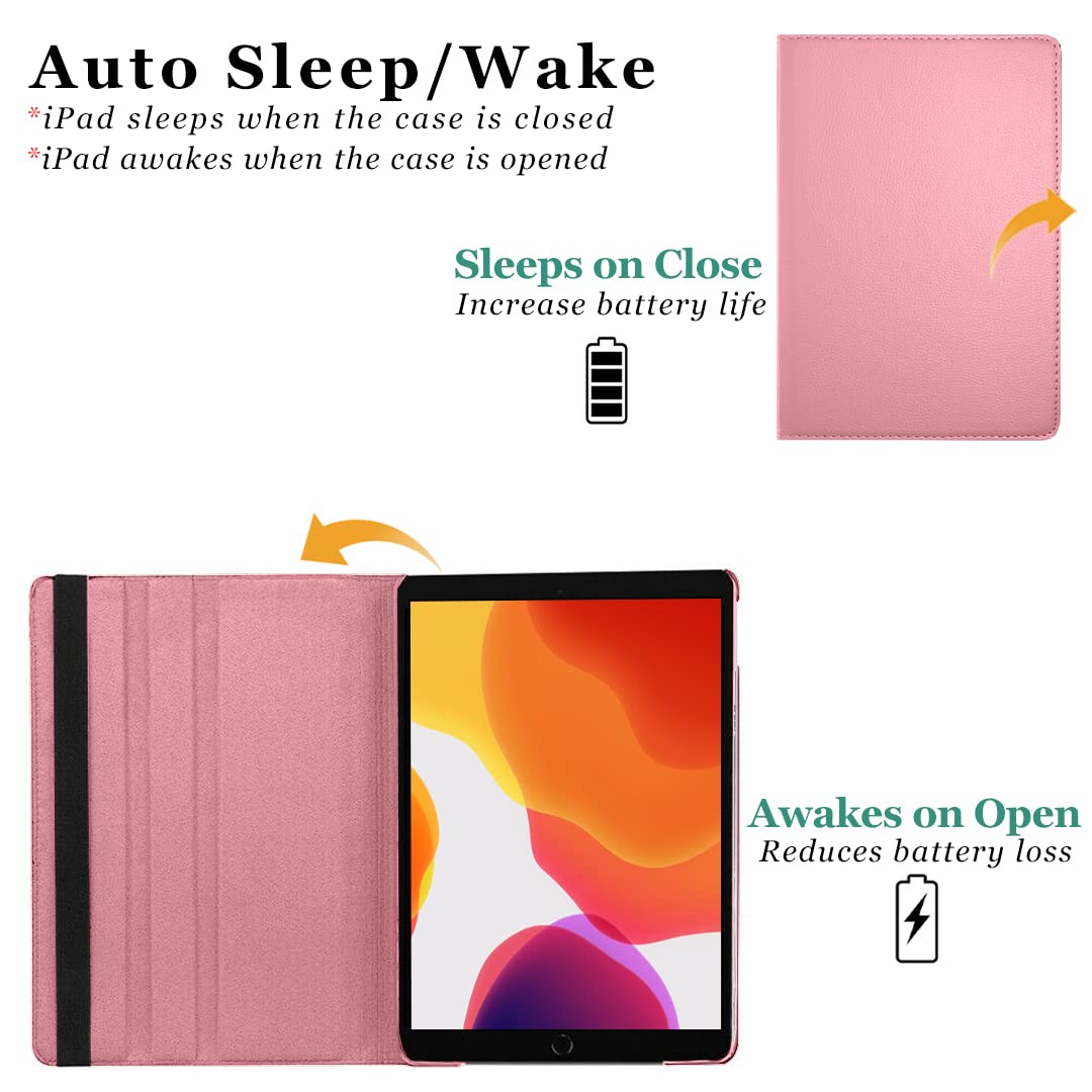 DV 360 Degree PU Leather Rotating Stand Swivel Case for iPad Mini 5 (A2126 / A2124 / A2133 / A2125), iPad Mini 4 (A1538 / A1550), Folio Cover, Hardback and Shockproof