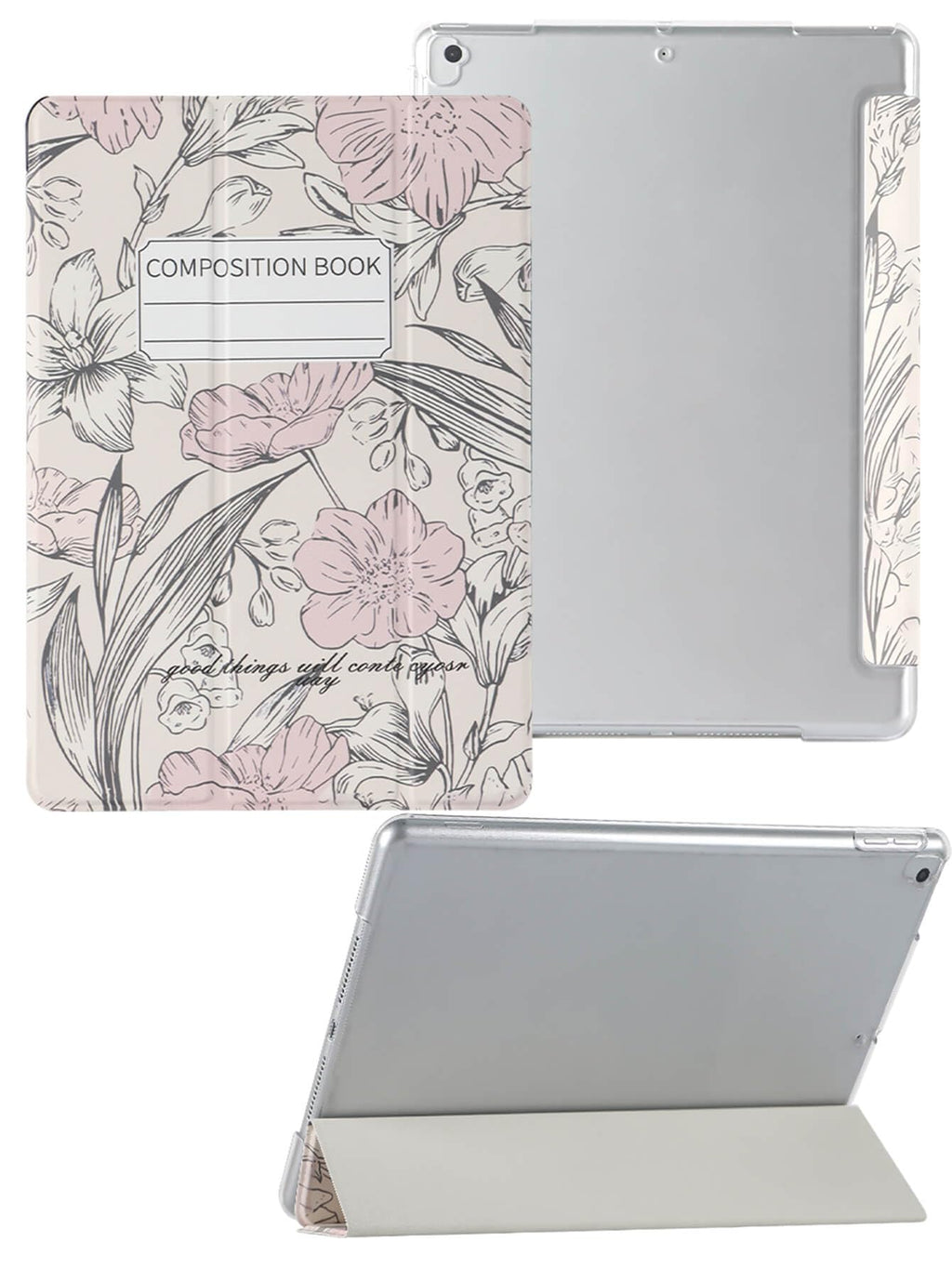 SU for A16 2025 11th / 10th Generation (2025/2022,11 inch/10.9 Inch), Slim Stand Hard PC Translucent Back Shell Smart Cover Case, Support Touch ID, Auto Wake/Sleep